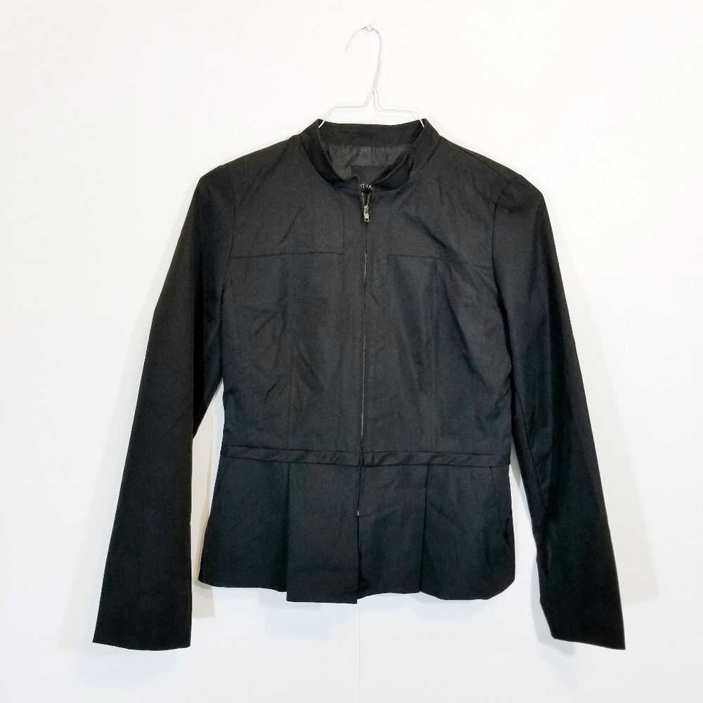 Cynthia Rowley | Black Peplum Jacket Size Small